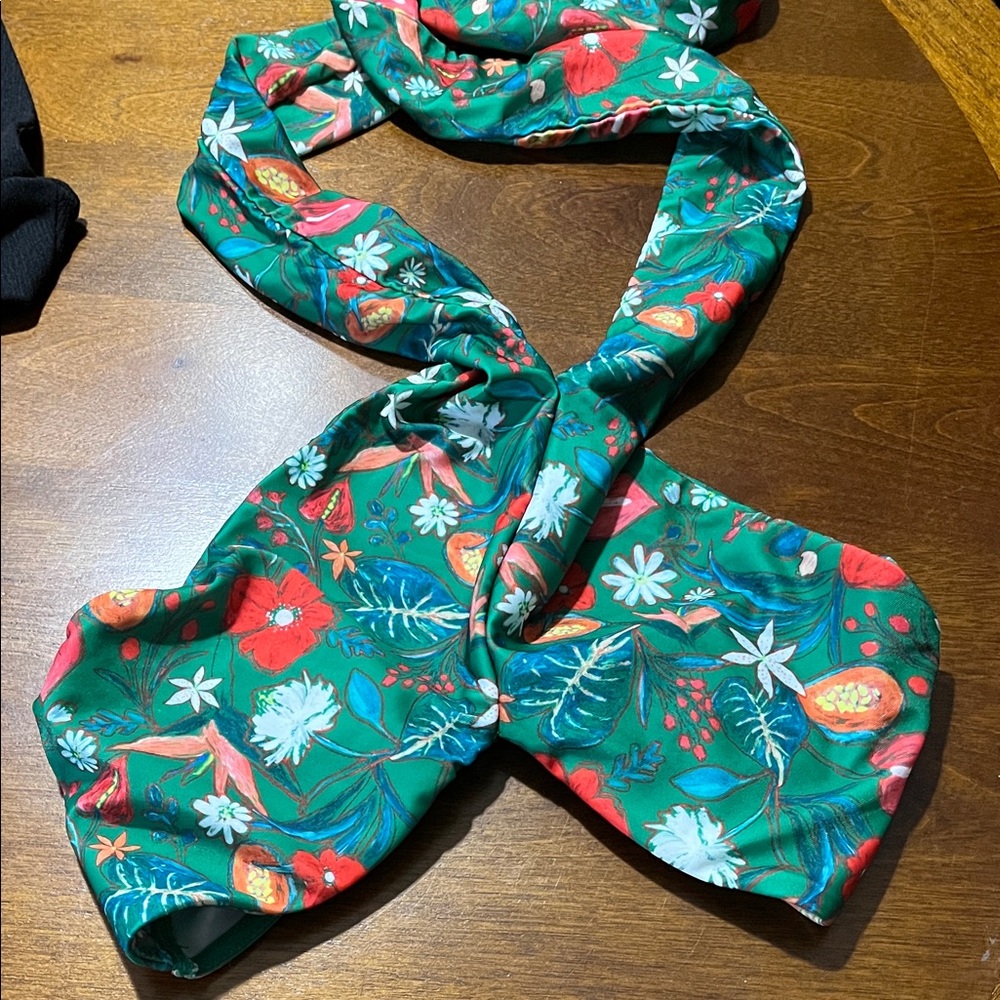 Vibrant Floral Halter  Crop Top